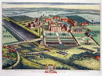 Staunton Harold i grevskapet Leicester graverad av Johannes Kip (ca 1652-1722)