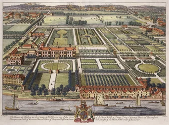 Huset i Chelsea i grevskapet Middlesex graverat av Johannes Kip (ca 1652-1722)