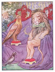 Och örnen såg ganska kunglig ut, illustration från 
