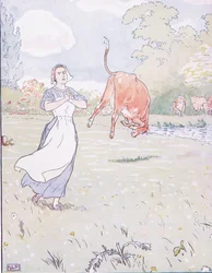 Här mamma ropade han, inne i den röda kon