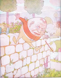 Humpty Dumpty hade en fantastisk höst (färg litho)