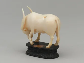 Svart löpare, schackpjäs, Indien, omkring 1820