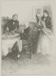 Utan titel, sent 1800-tidigt 1900-tal (trästick)
