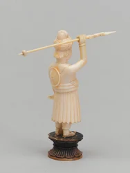 Svart bonde, schackpjäs, Indien, omkring 1820