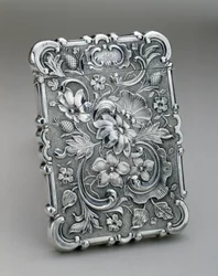 Telefonkortsfodral, c. 1847-1850 (silver)