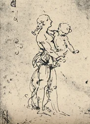 En kvinna som bär ett barn, c1481 1945