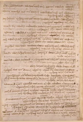 Arundel 263, f.154v, Leonardo da Vincis anteckningar från 