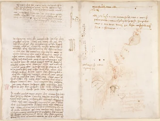 Arundel 263, f.277v, f.272 Anteckningar och skisser om mekanik, från 