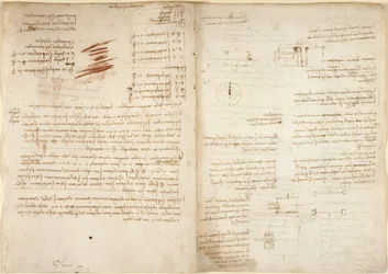 Arundel 263, f.38v, f.37 Anteckningar om aritmetik, från 