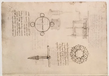 Codex Madrid I f.20, mekaniska studier