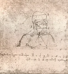 Ritning som illustrerar teorin om proportionerna av den mänskliga figuren, c1472-c1519 1883