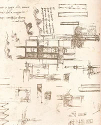 Ritning av projekt för slott och villor, c1472-c1519 1883