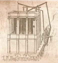 Ritning av projekt för slott och villor, c1472-c1519 1883