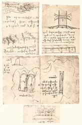 Fyra topografiska ritningar, c1472-c1519 1883