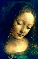 Madonnan i grottan, detalj, 1482-1486