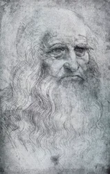 Självporträtt av Leonardo da Vinci, ca 1512-1515, 1954