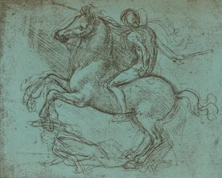 Studie för Sforza-monumentet, c1482-c1499 1883