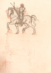 Studie för Sforza-monumentet, c1482-c1499 1883