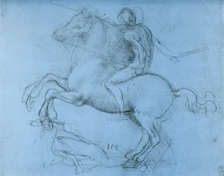 Studie för Sforza-monumentet, c1488-1493 1954.
