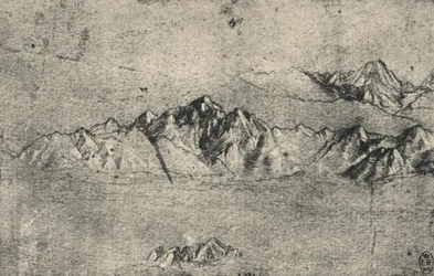Studie av bergskedjor, c1480 1945