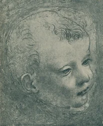 Studie av ett barns huvud, 1482-1483, 1932