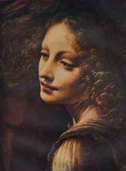 The Virgin of the Rocks detalj, c1491