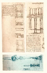 Tre arkitektoniska ritningar, c1472-c1519 1883