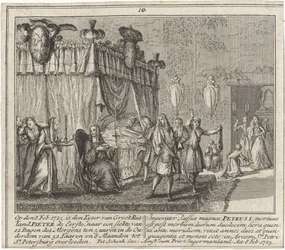 Peter den stores död den 8 februari 1725