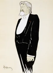 Skådespelaren Jean Mounet-Sully (1841-1916), karikatyr av Leonetto Cappiello (1875-1942)
