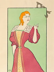 Skådespelerskan Marie-Louise Marsy (1866-1942) i rollen som Elmira i Tartuffe