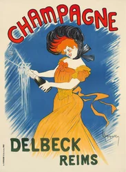 Champagne Delbeck, ca. 1902.
