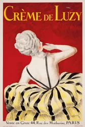 "Crème de Luzy", en reklamaffisch för det parisiska kosmetikföretaget Luzy, 1919