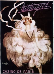 Mistinguett (Mistinguette) på Casino de Paris, affisch av Leonetto Cappiello (1875-1942)