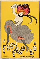 Reklamaffisch för den franska tidskriften ”Le Frou Frou”, 1899