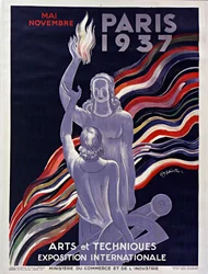 Affisch för 1937 års internationella utställning i Paris, 1937.