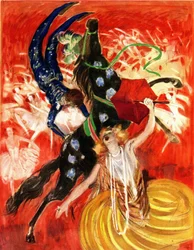Cirkusen - komposition av Leonetto Cappiello (1875-1942) 1923