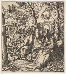Saint Ita av Toggenburg, från Habsburgs heliga, 1516-18.