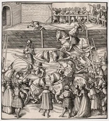 Konsten att tornerspela och luta, 1513-1518.