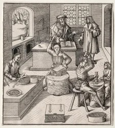 Unga Maximilian i myntverket.