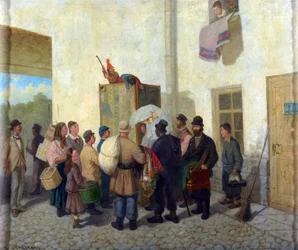Petrusjka par Solomatkin, Leonid Ivanovich (1837-1883). Olja på duk