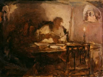 Leo Tolstoj i sitt arbetsrum