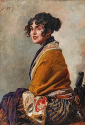 Porträtt av skådespelerskan Lili Marberg 1876-1962.