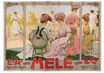 Reklamaffisch för varuhuset Mele i Neapel