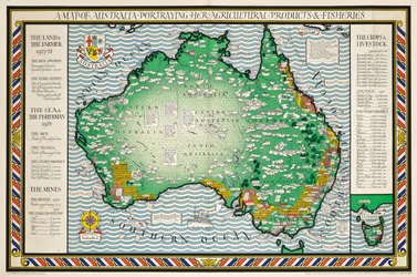 En karta över Australien