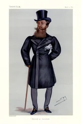 Generalmajor Henry Hope Crealock - porträtt stående med käpp och hög hatt