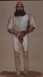 Crickethjälten W.G. Grace, karikatyr för Vanity Fair
