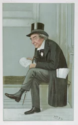 James Staats Forbes, "spion" tecknad film från Vanity Fair, pub. 1900