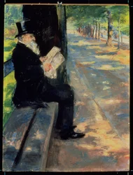 Gentleman in a Zoo, ca 1900