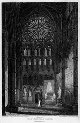 Poets Corner, Westminster Abbey, London, 1815.