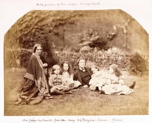 Porträtt av familjen MacDonald med Lewis Carroll, 1863